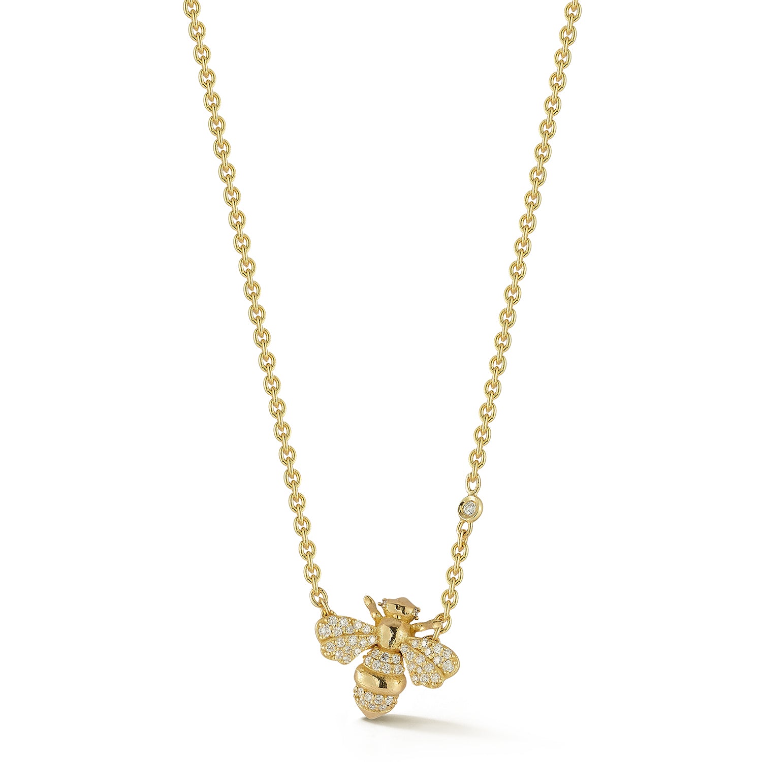 Small 'Queen' Bee Diamond Necklace