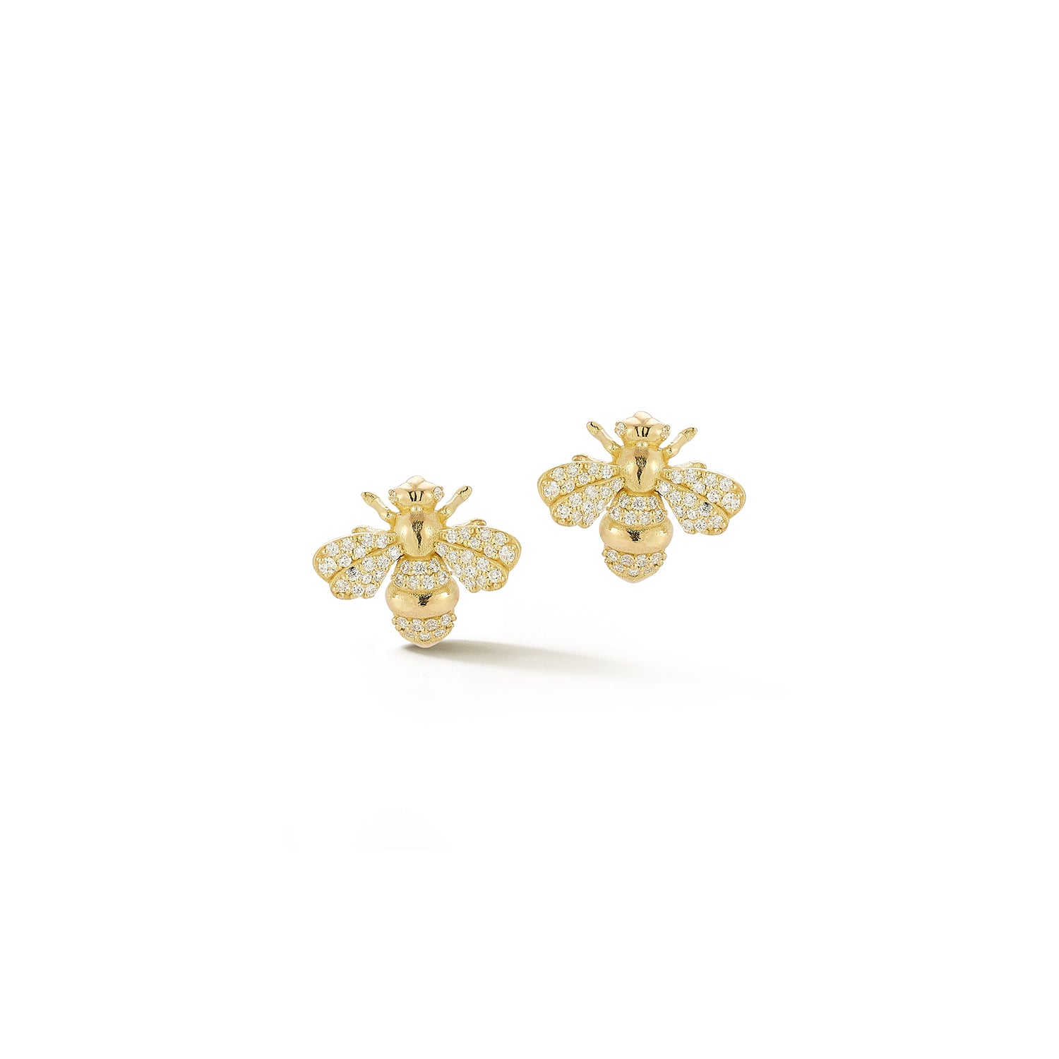 'Queen' Bee Diamond Stud Earrings