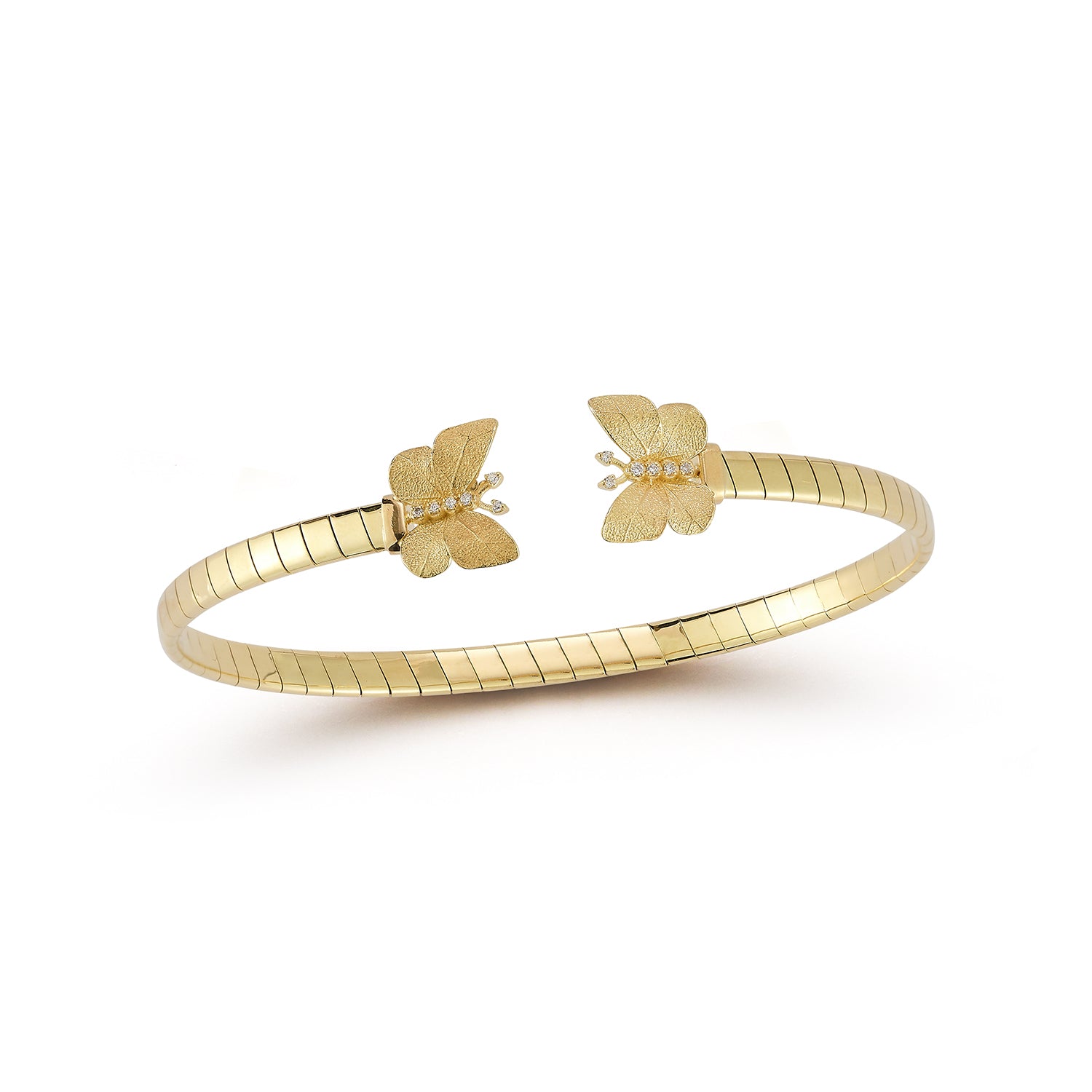 Gold Butterflies Bangle
