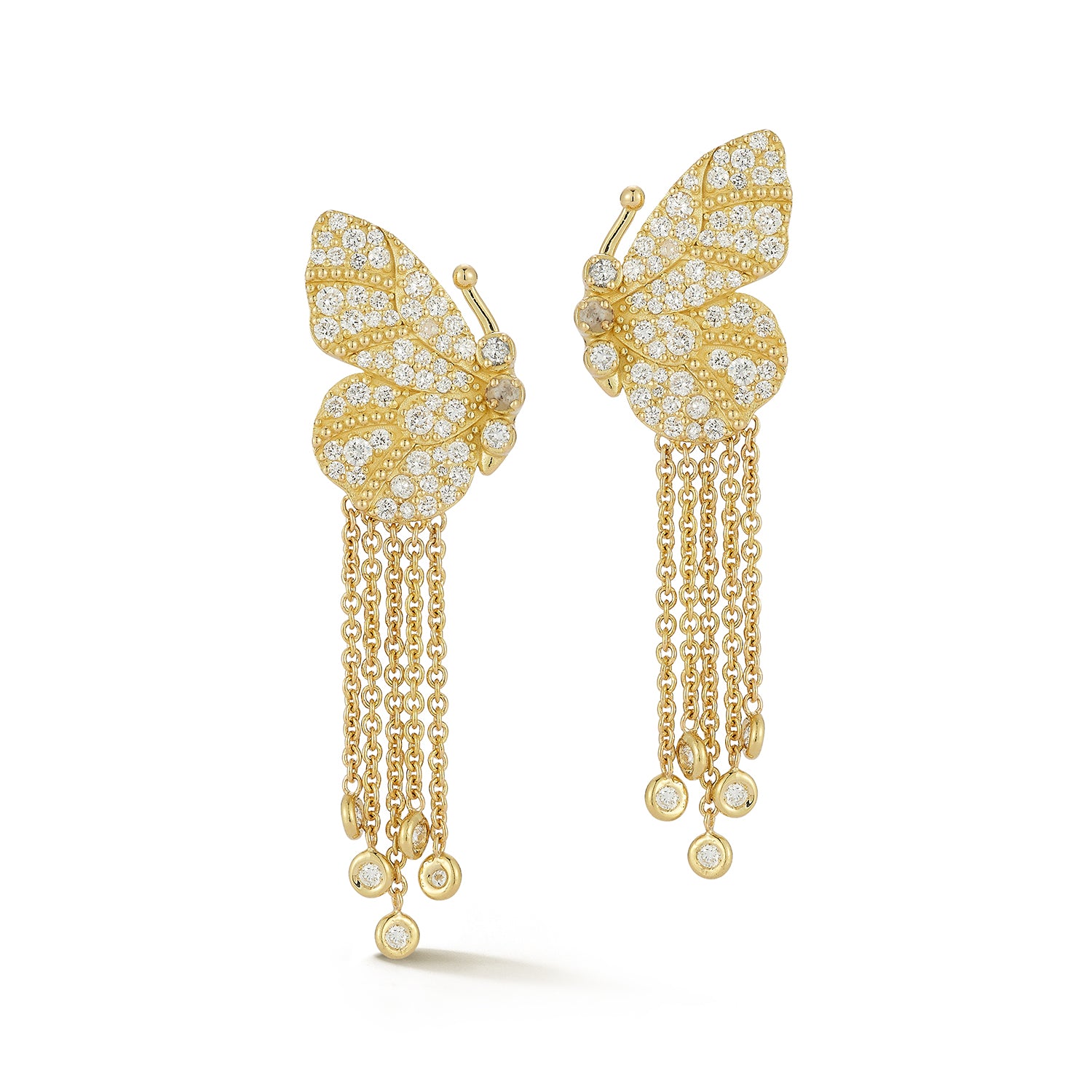 Medium Diamond Butterfly Wing Earrings