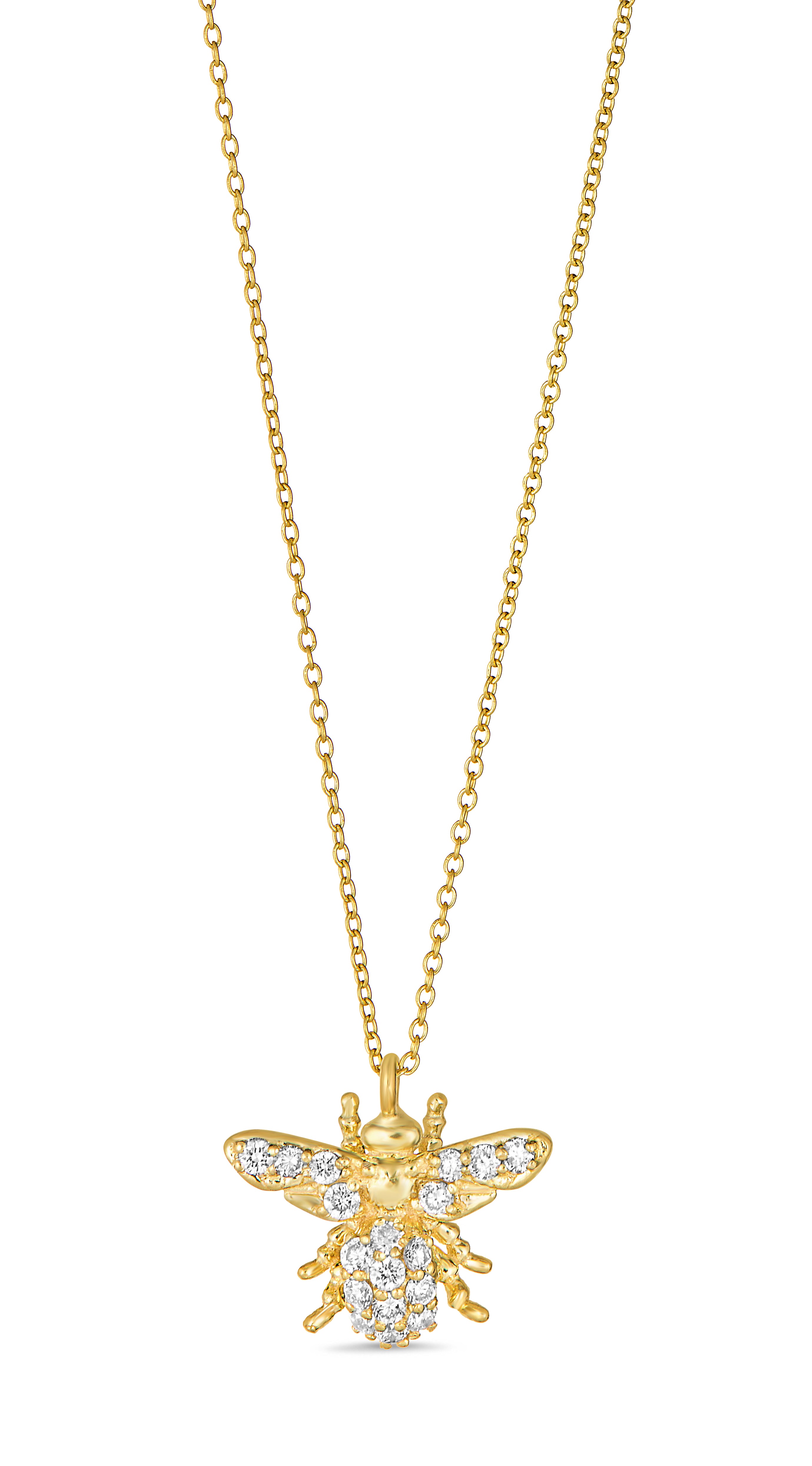 Small 'Queen Bee' Diamond Necklace