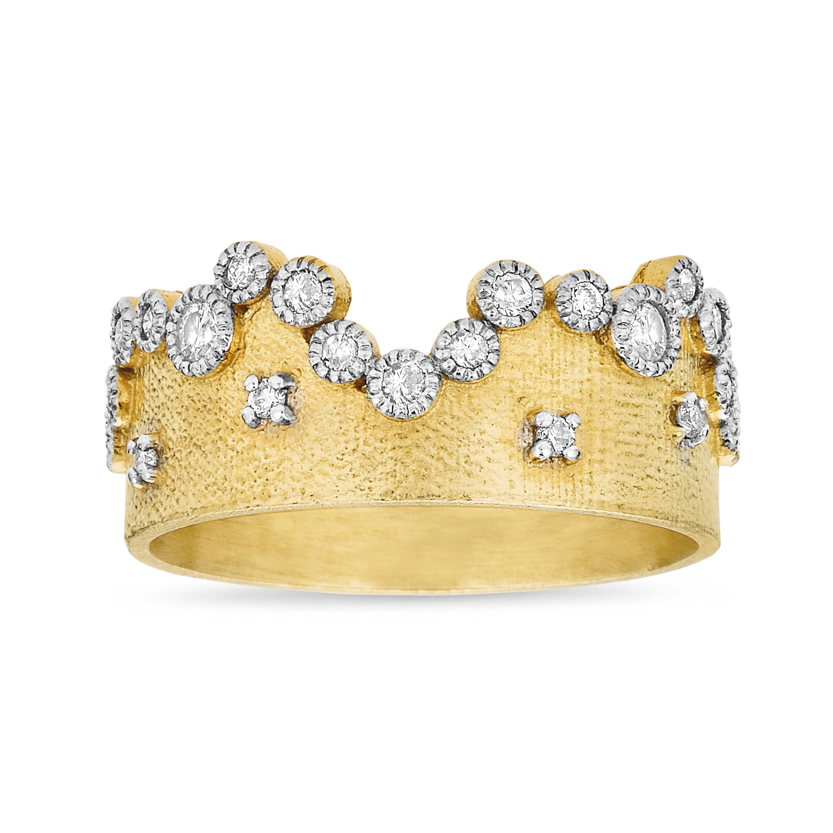 Crown Bezel Diamond Ring