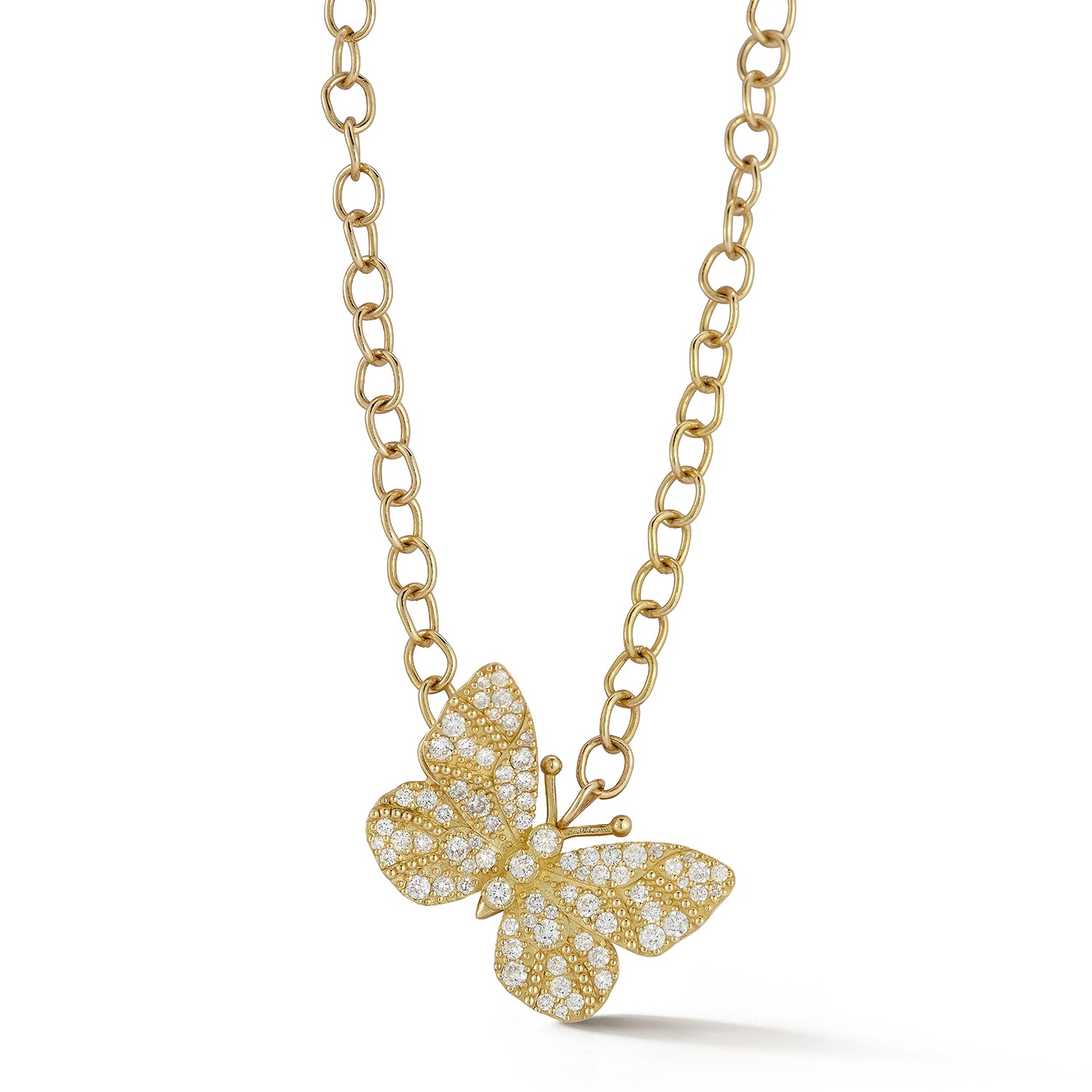 Medium Diamond Butterfly Necklace