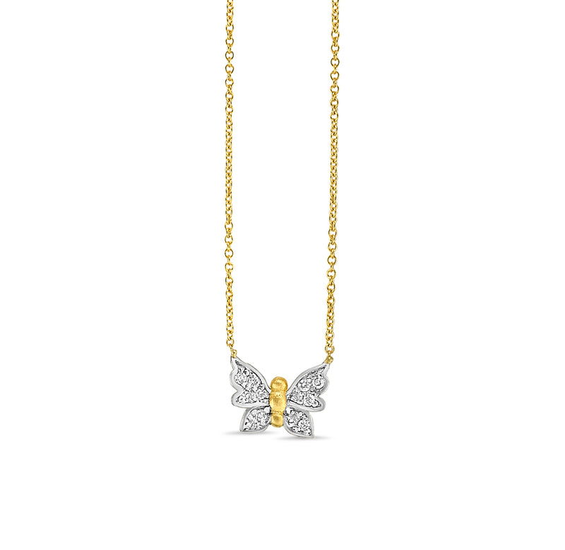 Diamond Butterfly 'Transformation' Necklace