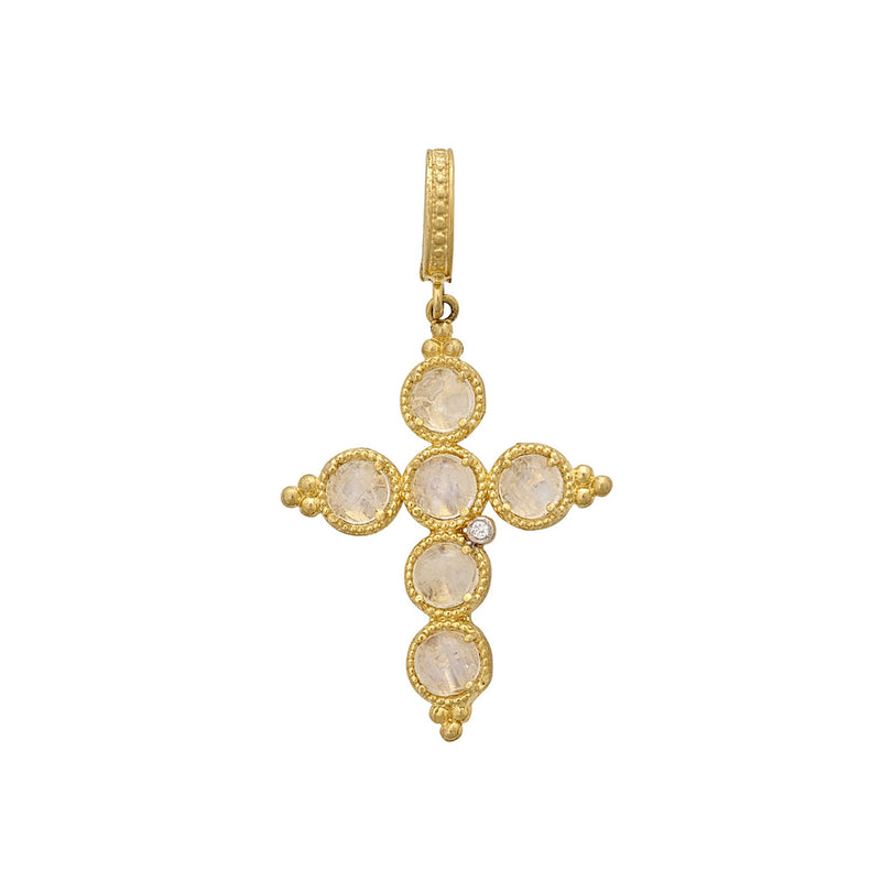 Tanya Farah Fine Jewelry | Diamond Moonstone Royal Cross Enhancer