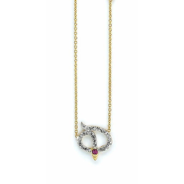 Diamond Snake Necklace