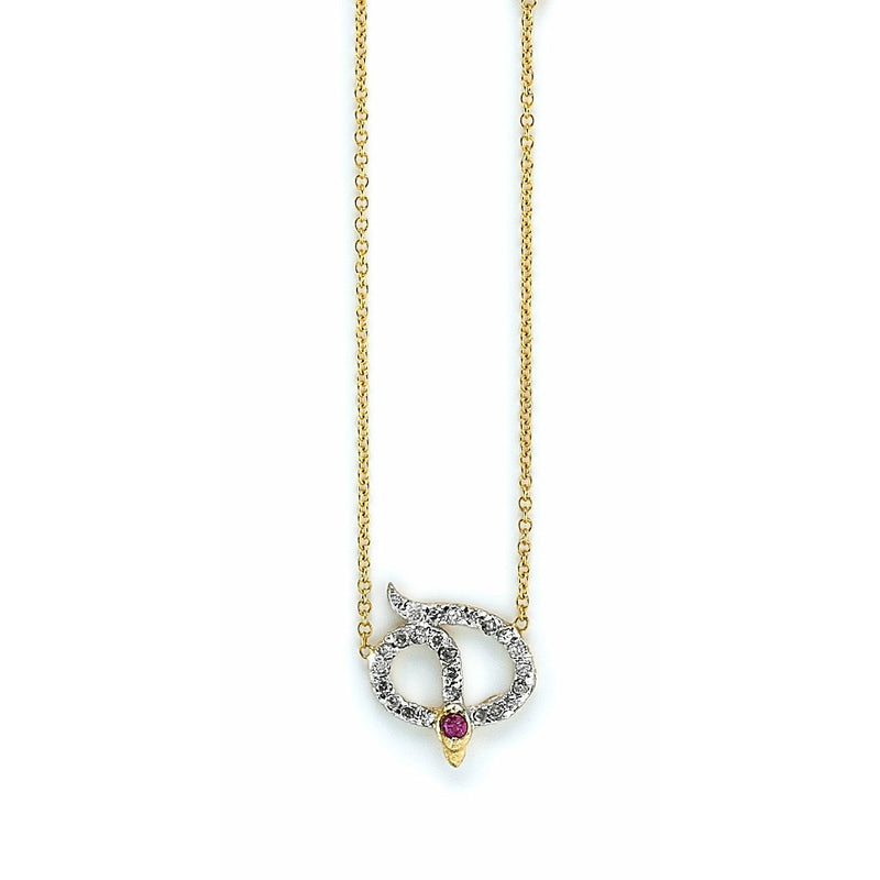 Diamond Snake Necklace