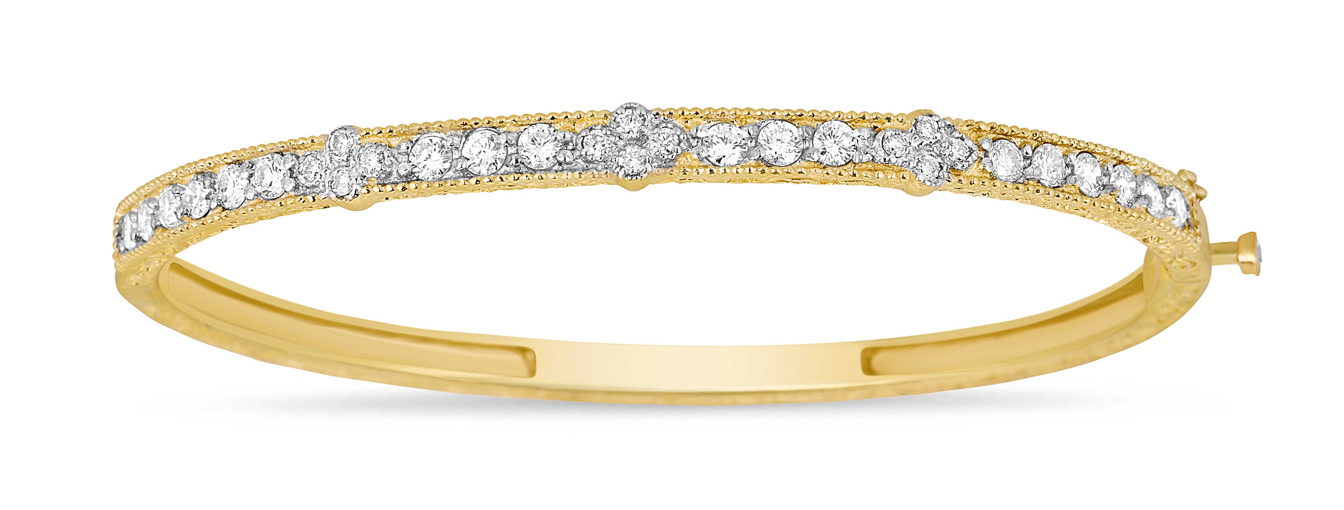 Diamond 3 Cluster Bangle