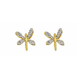 Diamond Dragonfly 'Change is Good' Studs